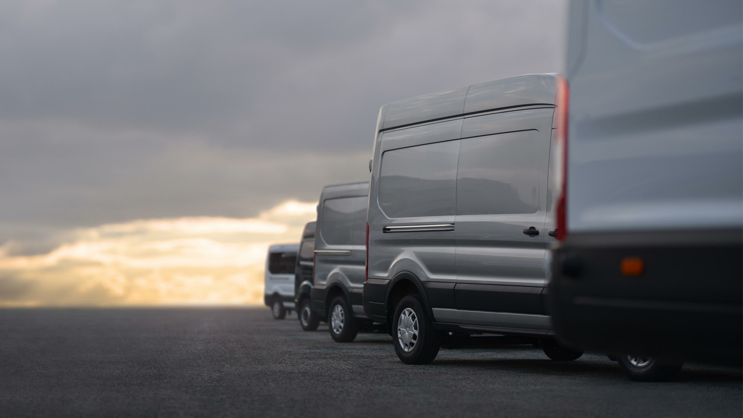 Van mockup isolated concept, Truck mock up